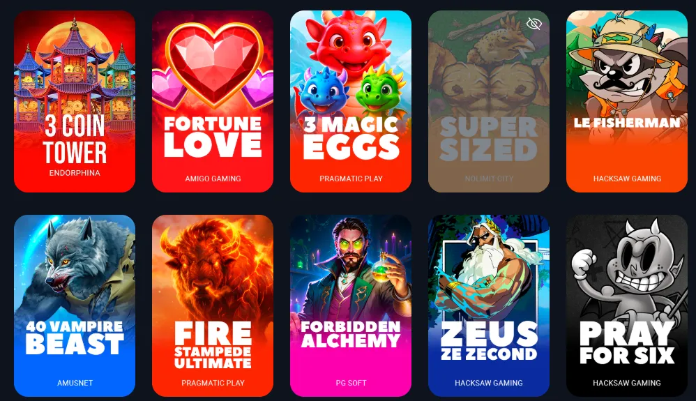 Bitz Casino ігри